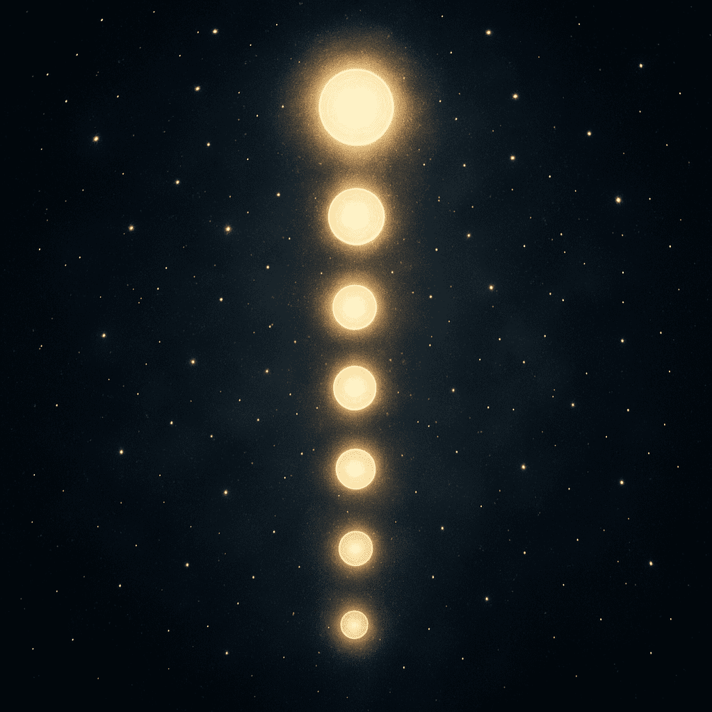 Islamic number 7 symbolism illustrated with sacred geometric patterns and celestial elements reflecting divine order and spiritual cycles in Islam.